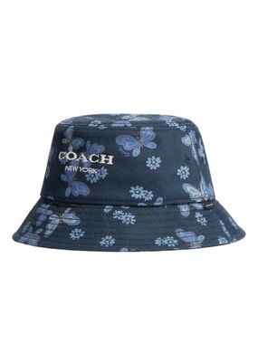 COACH Lovely Butterfly Print Bucket Hat CH394